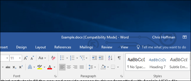 Microsoft Office Uyumluluk Modu