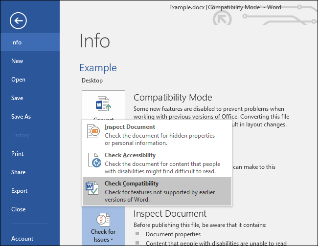 Microsoft Office “Uyumluluk Modu” nedir?