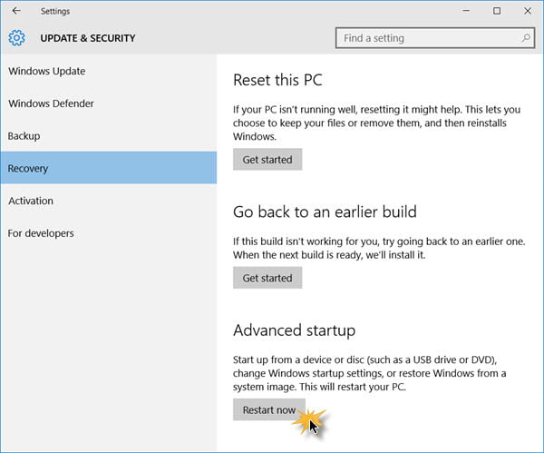 Windows 10 güvenli modda nasıl başlatılır?