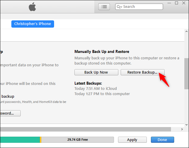iPhone'unuzu iTunes ile Yedekleme