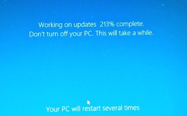 Windows 10'da Güncellemelerin Takılması