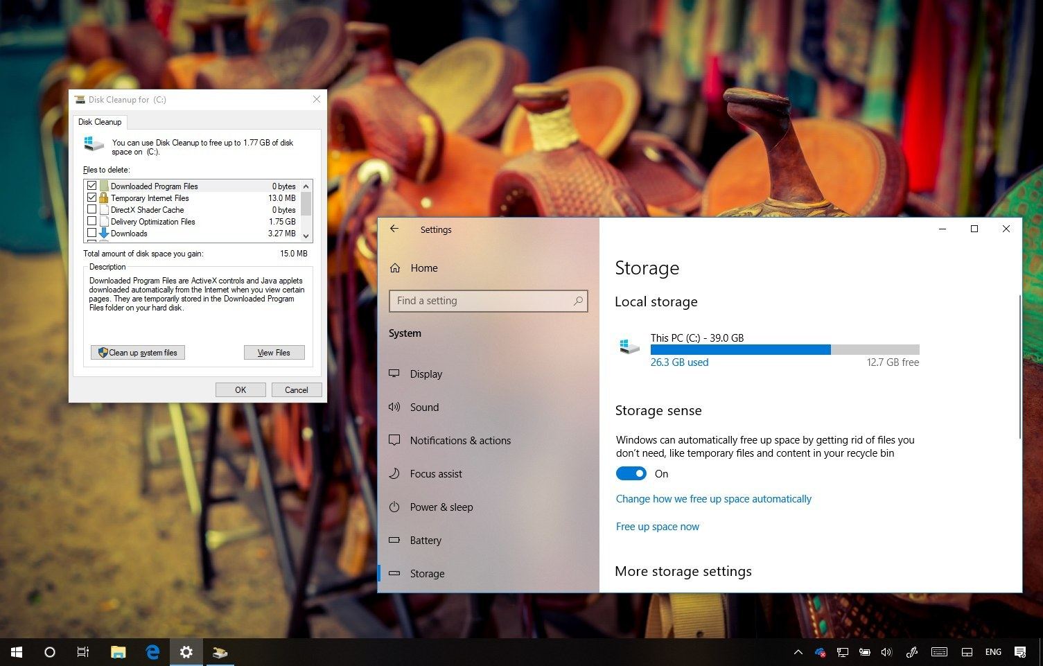 Disk Temizleme artık Windows 10'da Desteklenmiyor