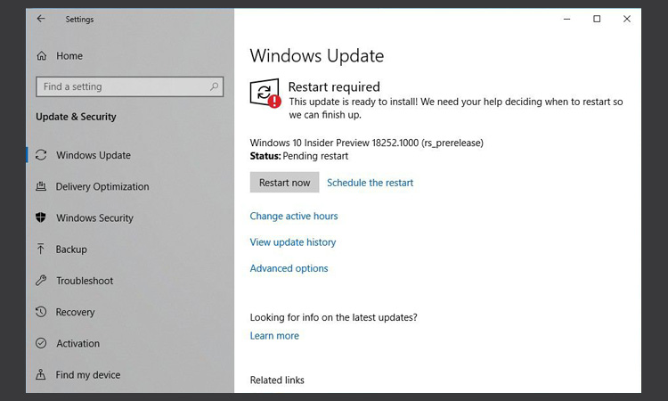 Windows 10 1903 Yapı 18252 (19H1) Yeni Özelliklerle Birlikte Yayınlandı