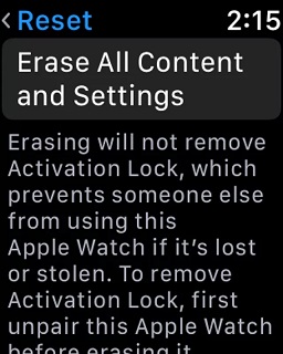 Apple Watch'ı Sıfırlamak