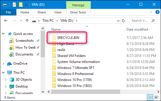 Windows 10 Geri Dönüşüm Kutusu Ayarlarını Değiştirmek