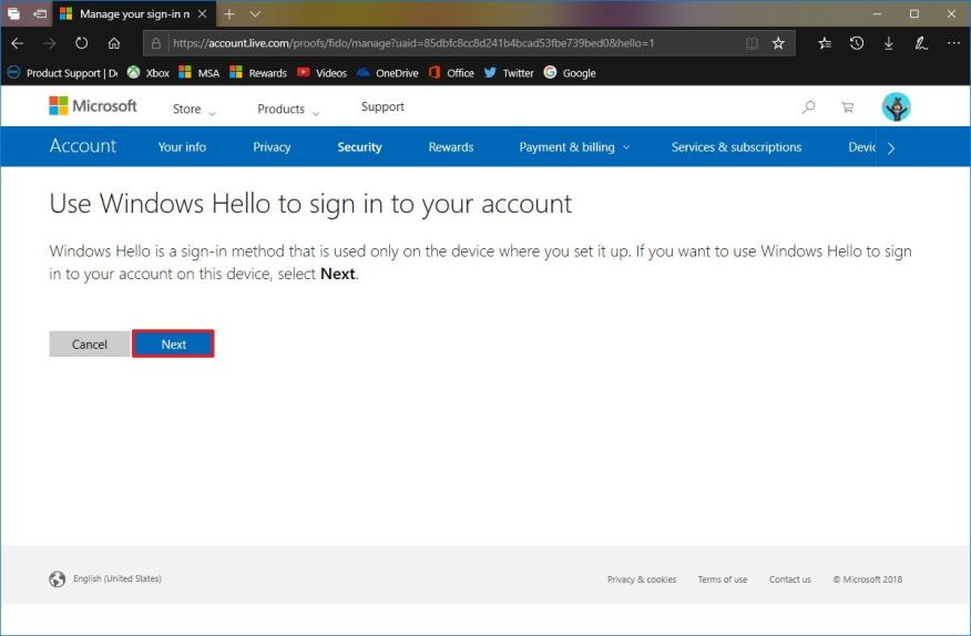 Microsoft Hesabı için Windows Hello Nasıl Kurulur?