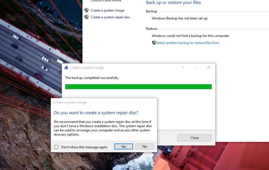 Windows 10 Sistem Görüntüsü ile Yedek Oluşturma
