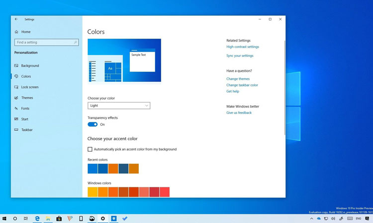 Windows 10'da Açık Temayı Etkinleştirmek