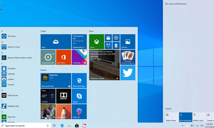 Windows 10 Açık Renk Teması