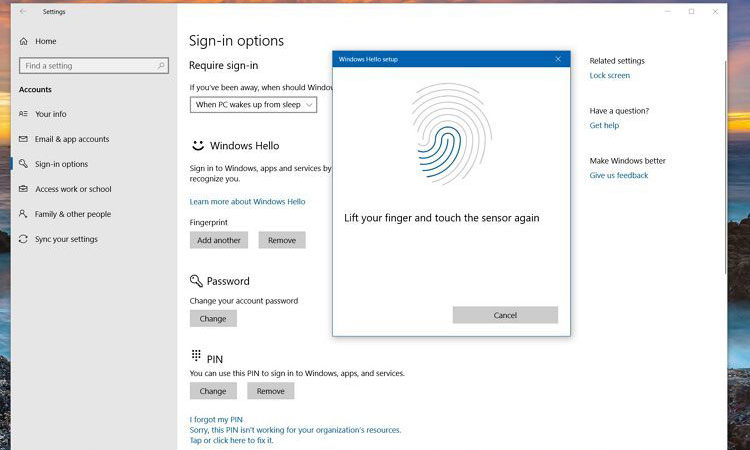 Windows 10 Parmak İzi Ekleme Adımları