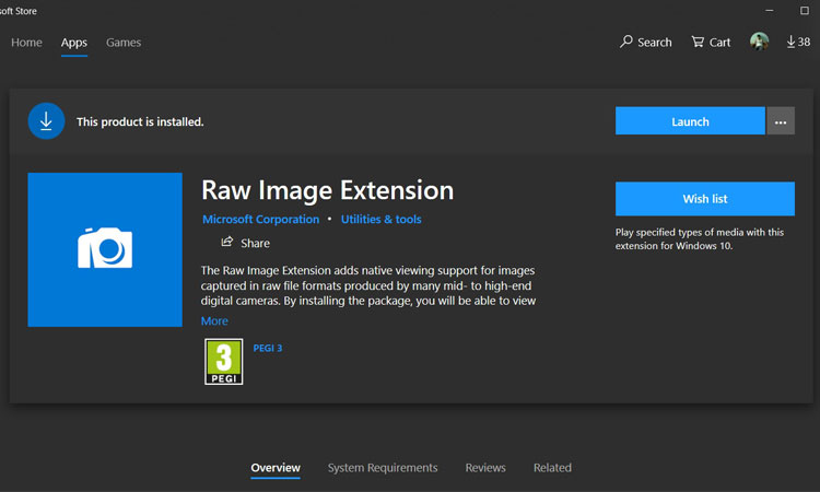 Microsoft, Windows 10 için Raw Image Extension Uygulamasını yayımladı