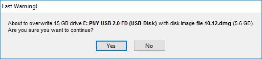 Windows'ta macOS için Yükleme USB'si Oluşturmak
