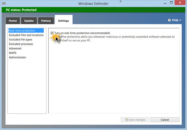 Windows 10 için Windows Defender Devre Dışı Bırakma