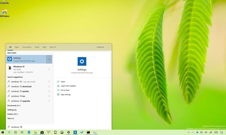 Windows 10'da Cortana ve Arama Pencereleri Ayrılıyor