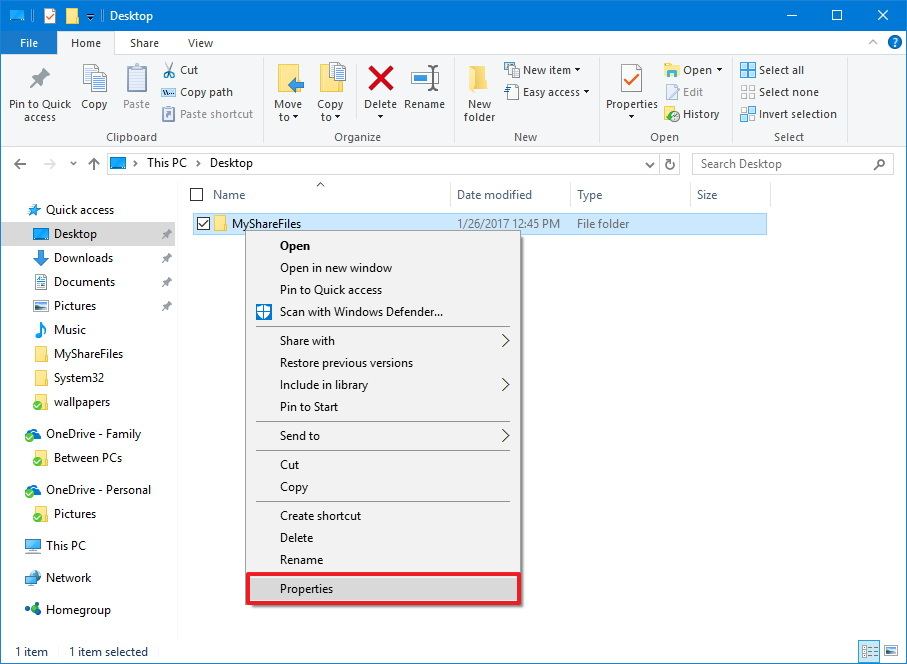Windows 10'da Temel Ayarları Kullanarak Dosyaları Paylaşma