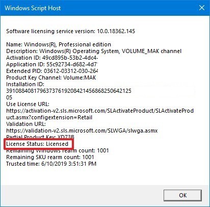 Yeni Windows 10 Yüklemesini Etkinleştirme