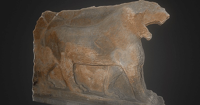 Google, 2015 yılında IŞİD tarafından tahrip edilen tarihi Asur heykelinin bir kopyasını 3D yazıcı ile yapıyor