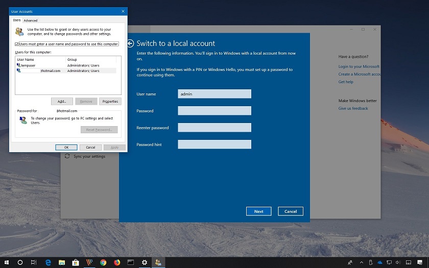 Windows 10 Giriş Şifresini Kaldırma