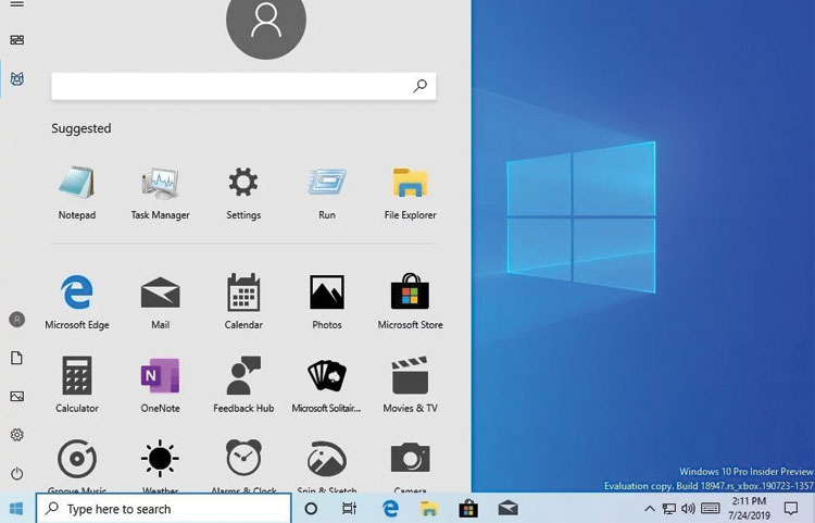Sızan Windows 10 Görüntüsü Yeni Başlat Menüsünü Ortaya Çıkarıyor
