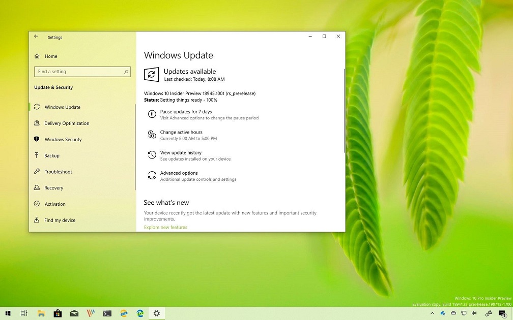 Windows 10 Yapı 18945 (2003) Yeni Özelliklerle Beraber Çıktı