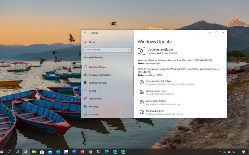 Windows 10 1909 Kasım Güncellemesi için KB4540673 Yayınlandı