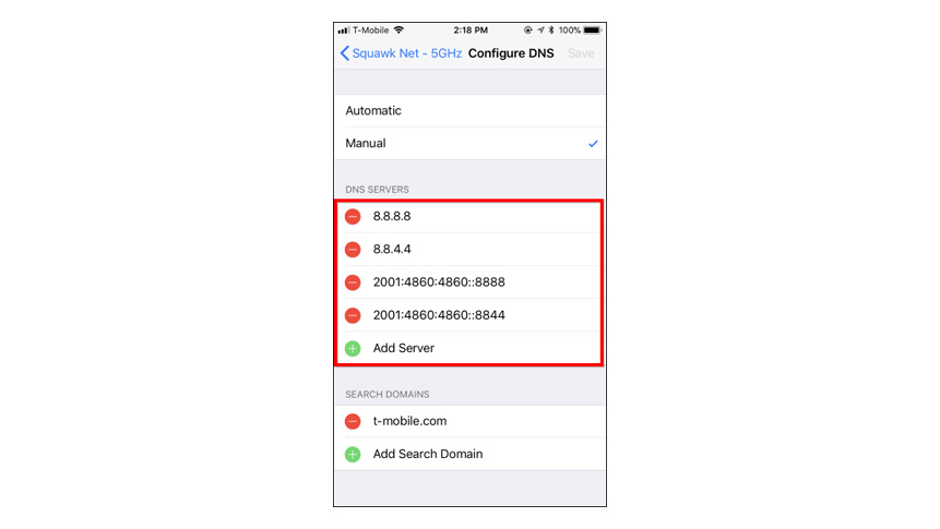 iPhone DNS ayarları değiştirme adımları