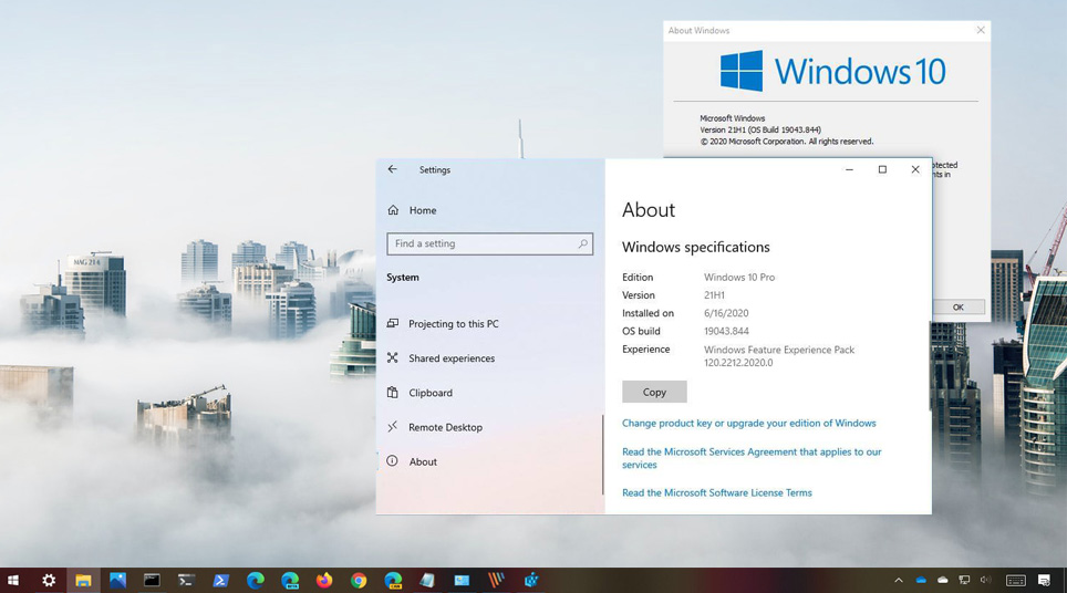 Windows 10 21H1 Sürümü Yüklü Olup Olmadığını Kontrol Etmek
