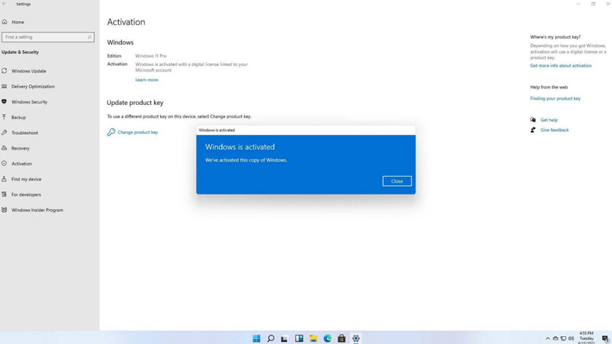 Windows 11 etkinleştirme